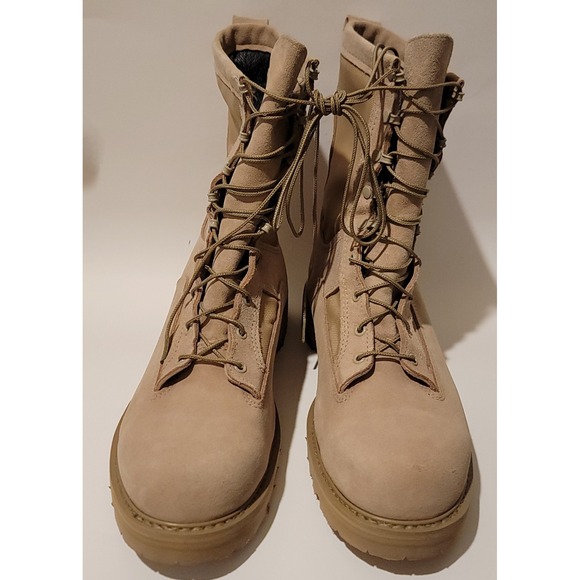 NWOB Bates‎ Suade Tactical MIlitary Combat Heavy Duty Boots Tan Size 13.5